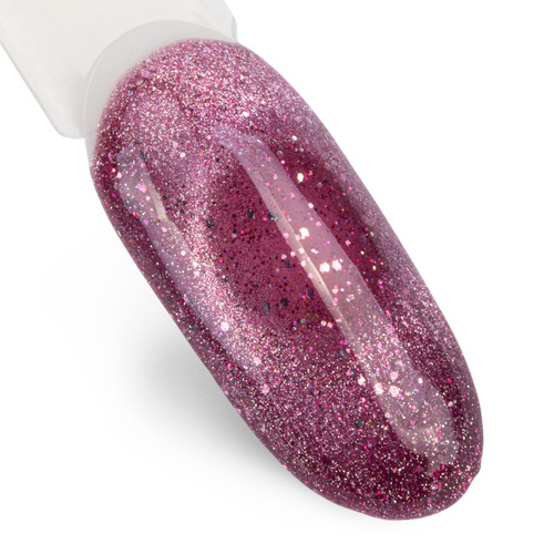 Magnetyczny lakier hybrydowy z efektem kociego oka Cat Eye Foxy Eyes Blink Bling MollyLac 10g Nr 554