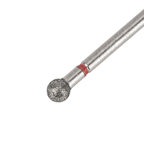 Frez diamentowy kulka 4 mm czerwony delikatny