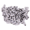 Kapturki do manicure i pedicure mandrele nakładki ścierne mini cylinder 3mm gradacja 180 białe 50 szt.