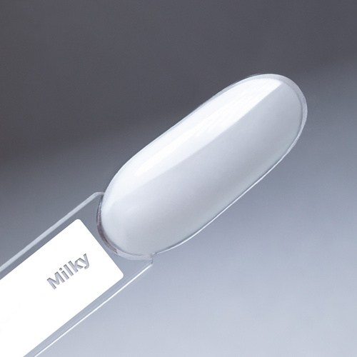 Baza kauczukowa LED/UV z włóknami Molly Nails Rubber Fiber Base Milky 10g