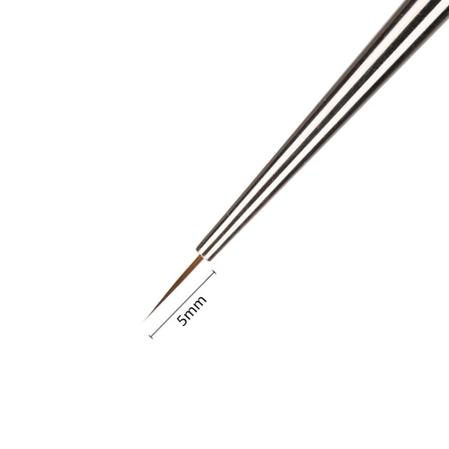 Pędzelek do zdobień żelu paint żelu hybrydy Line Art długość włosia 5mm 4U Monika Mielniczuk