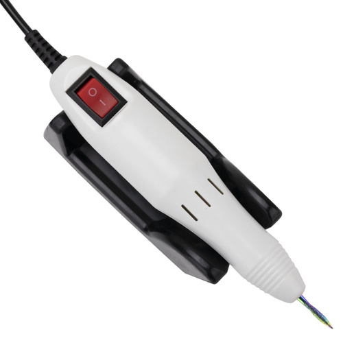 20sztuk Frezarka do manicure 15W No Name z kompletem frezów biała white DM298 20 000 obrotów