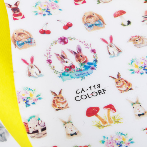 Naklejki do paznokci cienkie samoprzylepne wielkanocne CA-118