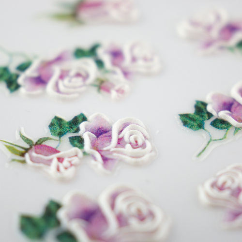 Naklejki do paznokci samoprzylepne 5D kwiaty Nr 8