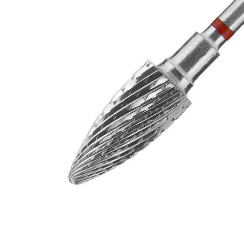 Frez z węglika spiekanego szyszka czerwona Staleks Expert 6/14mm