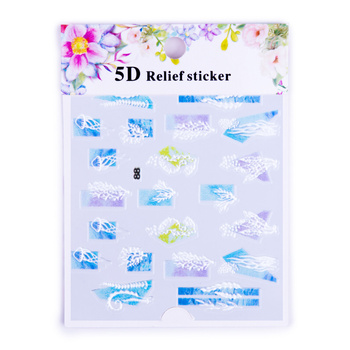 Naklejki biżuteryjne 5D samoprzylepne wypukłe akrylowe morskie Nr 88