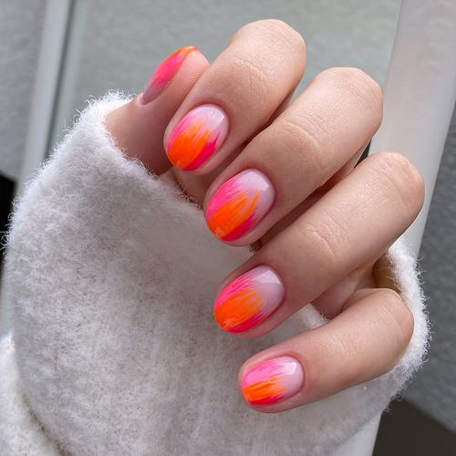 Żel do zdobień Artistic Gel paint gel ombre ornamenty Allepaznokcie Art Orange Pomarańczowy HEMA /Di-HEMA free 5g Nr 19