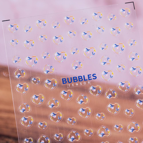 Naklejki do paznokci cienkie samoprzylepne bańki mydlane TS-475