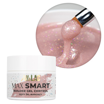 Żel budujący gęsty AlleLac Max Smart Builder Gel Control Glitter Nude 45g