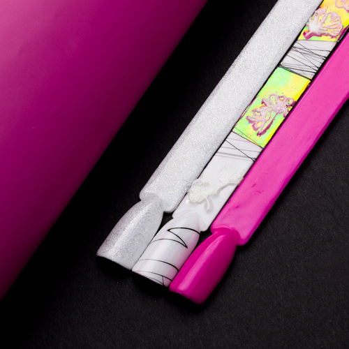 Naklejki biżuteryjne 5D samoprzylepne wypukłe akrylowe kwiaty ZD3075 białe