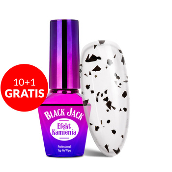10+1gratis Jack Top MollyLac no wipe z drobiną Black 10g