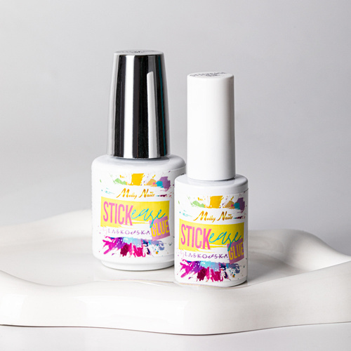 Baza Klej produkt do mocowania naklejek STICKease glue Molly Nails by Laskovska HEMA/Di-HEMA Free 15g