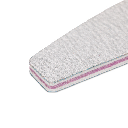 Pilnik do paznokci łódka gradacja 180/240 szary 10 szt