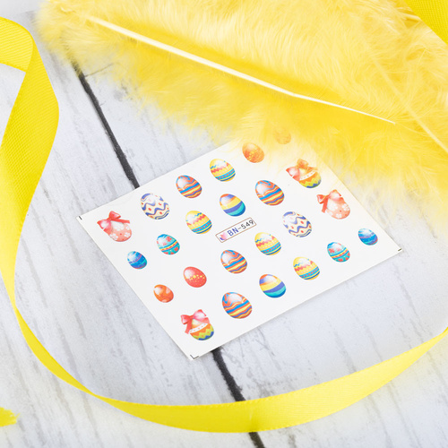 Naklejki wodne do paznokci wielkanocne BN-549