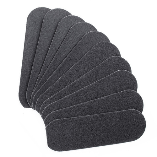 Tarka do pedicure z 10 wymiennymi wkładami 24,8 cm metalowa srebrna