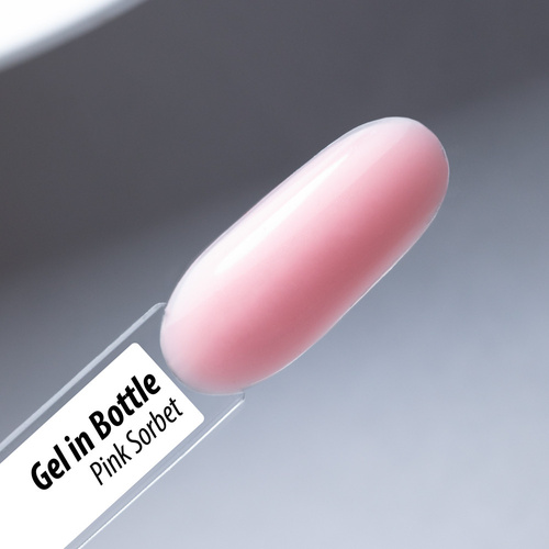 10+1gratis Żel budujący w butelce z pędzelkiem Gel in Bottle Molly Nails Pro Salon Pink Sorbet HEMA/Di-HEMA Free 15g