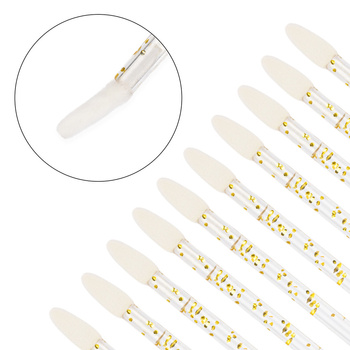 Aplikatory silikonowe do oczu ust brwi rzęs złote 48szt