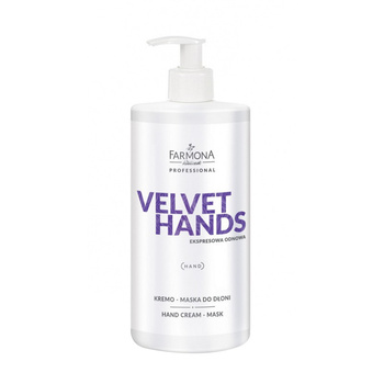 Ekspresowa odnowa kremo-maska do dłoni Farmona Velvet Hands 500 ml