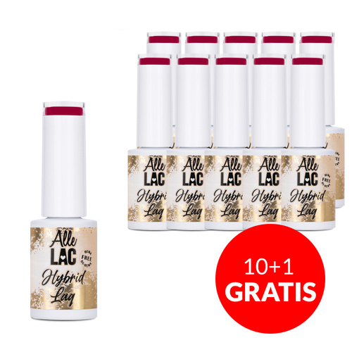 10+1gratis Lakier hybrydowy nasycona pigmentacja AlleLac Limited Edition HEMA/Di-HEMA Free 5g Nr 213
