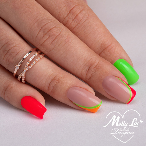 Żel do zdobień Ombre Gel paint gel ombre ornamenty MollyLac Green HEMA/Di-HEMA Free Nr 14 5g