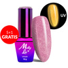 5+1gratis Lakier hybrydowy świecący w ciemności MollyLac Night Glowing Sweetest Perfection HEMA/Di-HEMA Free 10g Nr 672