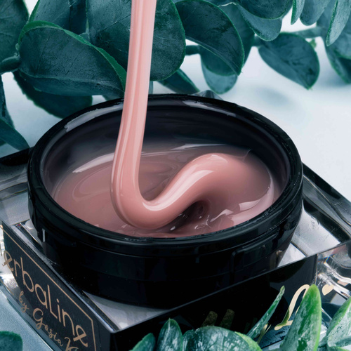 Żel budujący do paznokci HEMA/Di-HEMA Free z olejkiem z drzewa herbacianego MollyLac HerbaLine Nude Love by Gosia Kruś 5g