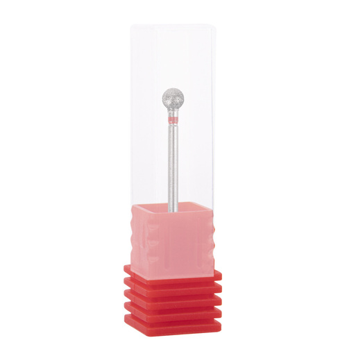 Frez diamentowy kulka 5 mm czerwony delikatny