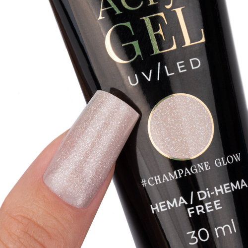 11+1gratis Akrylożel Polygel żel budujący do przedłużania AcrylGel Molly Nails HEMA/Di-HEMA Free Champagne Glow 30 ml