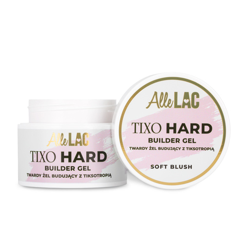 10+1gratis Żel budujący twardy z tiksotropią AlleLac Tixo Hard Builder Gel Soft Blush 45g