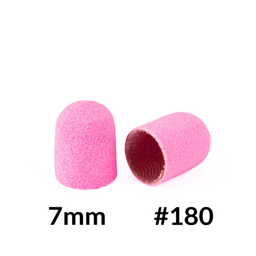 Kapturki do pedicure 7 mm gradacja 180 10 szt Fabric Podo AlleMed Różowy Pink