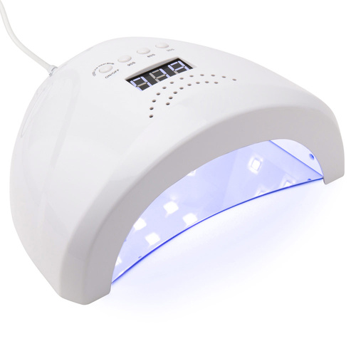 Lampa do paznokci dual UV/LED 48W No Name do lakierów hybrydowych żeli i akrylożeli biała 1S