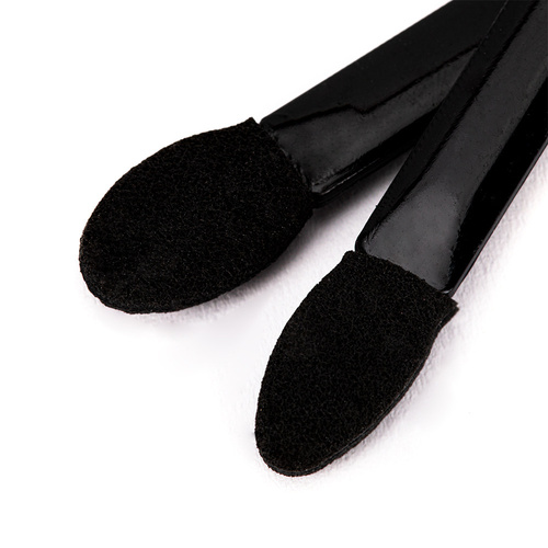 Aplikator pacynka dwustronna do pyłków i cieni czarna 6.2cm 10szt