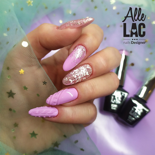 10+2gratis Lakier hybrydowy AlleLac Shine Like a Bride HEMA/Di-HEMA Free 5g Nr 125