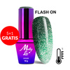 5+1gratis Lakier hybrydowy MollyLac Thermo Flashing Lights Rumour 10 g Nr 695