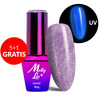 5+1gratis Lakier hybrydowy świecący w ciemności MollyLac Night Glowing Uselink HEMA/Di-HEMA Free 10g Nr 675