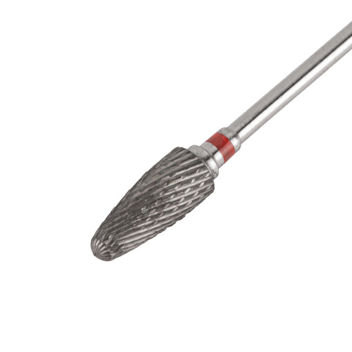 Frez z węglika spiekanego stożek okrągły czerwony delikatny