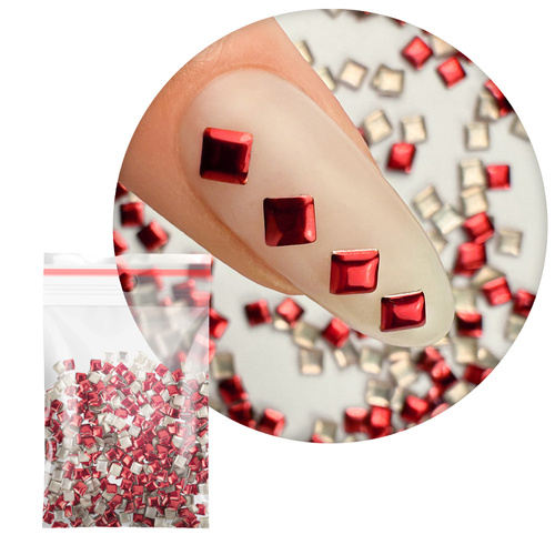 ShinePins gładkie ćwieki błyskotki ozdoby do paznokci kwadratowe large NTN Premium Nr 7 5g