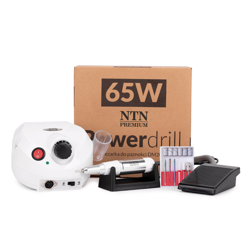 Frezarka do paznokci 65W NTN Premium do manicure pedicure biała DM202 35 000 obrotów