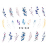 Naklejki wodne do paznokci liście STZ-843