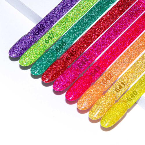 5+1gratis Lakier hybrydowy Molly Nails Flashing Lights Neon Caribbean Crush HEMA/Di-HEMA Free 8g Nr 641