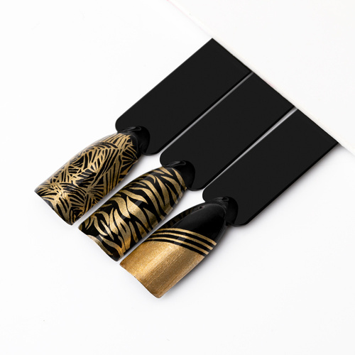 10+1gratis Lakier do stempli i stampingu Molly Nails PRO Stamping Chrome złoty gold 10ml