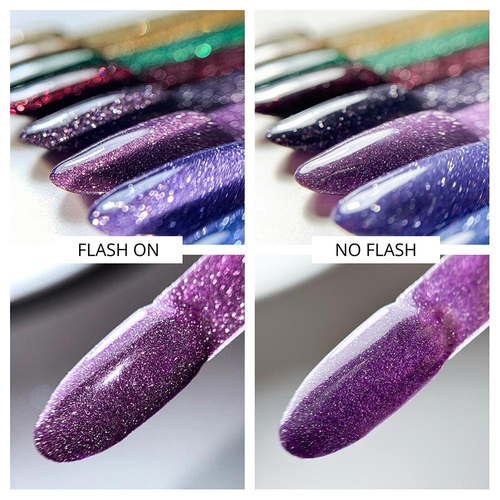 Lakier hybrydowy Molly Nails Flashing Lights 3 Queencess HEMA/Di-HEMA Free 8g Nr 615