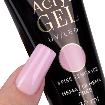 Akrylożel Polygel żel budujący do przedłużania AcrylGel Molly Nails HEMA/Di-HEMA Free Pink Lemonade 30 ml