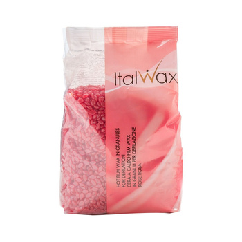 Wosk twardy w dropsach niskotemperaturowy do depilacji Italwax Film Wax do depilacji bezpaskowej rose 1 kg