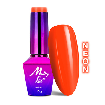 Lakier hybrydowy MollyLac Pin-up Girl rock & roll Neon 10g Nr 372