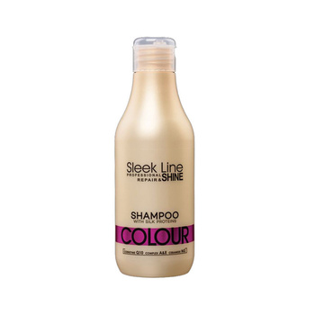 Szampon do włosów farbowanych Stapiz Colour Sleek Line z jedwabiem 300 ml