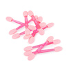 100sztuk Aplikator pacynka do wcierania pyłków Molly Nails różowy 10 szt