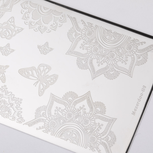 Blaszka do stempli ze wzorkami Mezerdoo B9