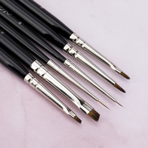 Pędzelek do zdobień farb akrylowych żelu paint żelu One Stroke długość włosia 2/3,5mm 4U Monika Mielniczuk