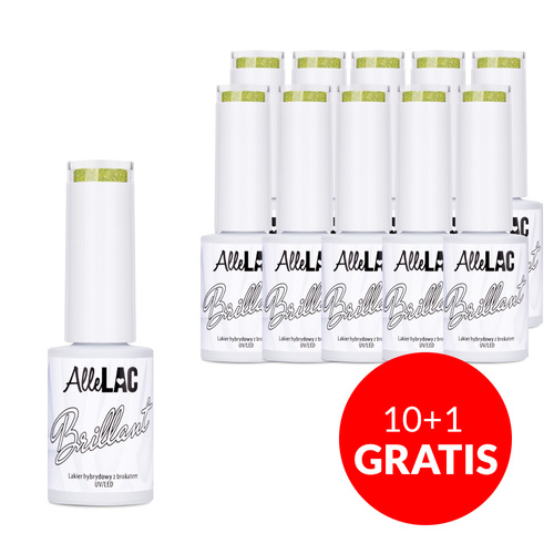 10+1gratis Lakier hybrydowy AlleLac Brillant HEMA/Di-HEMA Free 5g Nr 131